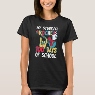 Camiseta Meus Alunos Atiraram 100 Dias De Escola Para Profe