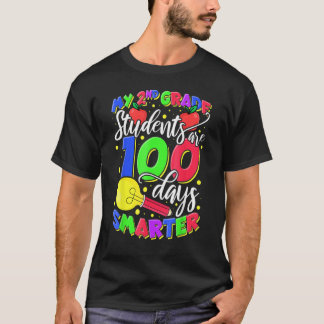 Camiseta Meus Alunos da 2ª Série São 100 Dias Mais Espertos