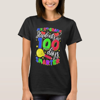 Camiseta Meus alunos da 2ª série são 100 dias mais intelige