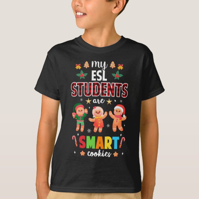 Camiseta Meus alunos de AEP São Biscoitos Inteligentes Nata (Frente)