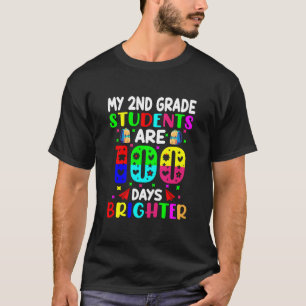Camiseta meus alunos do segundo são 100 dias mais brilhante