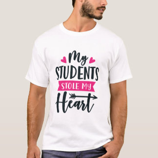 Camiseta Meus Alunos Roubaram Meu Professor De Ensino Coraç