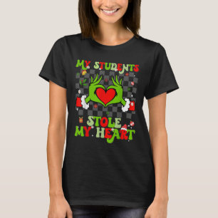 Camiseta Meus alunos roubaram meu professor de Natal do cor