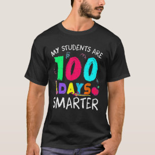 Camiseta Meus Alunos São 100 Dias Mais Inteligentes Do 100º