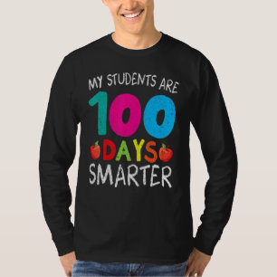 Camiseta Meus alunos são 100 dias mais inteligentes Feliz p