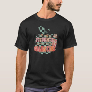 Camiseta Meus Alunos São Meu Namorado Retro Xadrez Ensino