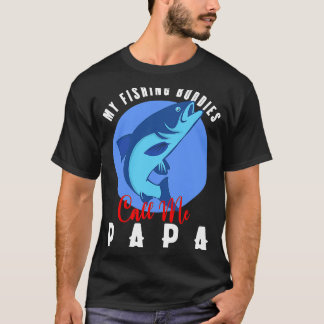 Camiseta Meus Amigos da Pesca Me Chamam de Papai Família Pe