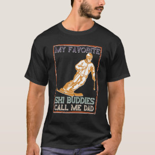 Camiseta Meus Amigos De Esqui Favoritos Me Chamam De Pai De