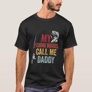 Camiseta Meus Amigos De Pesca Favoritos Chamam Pescador Pai