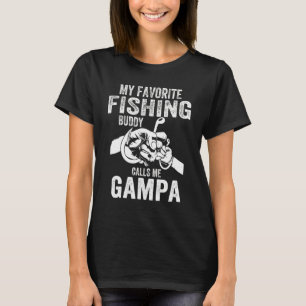 Camiseta Meus amigos de pesca favoritos me chamam de Gampa