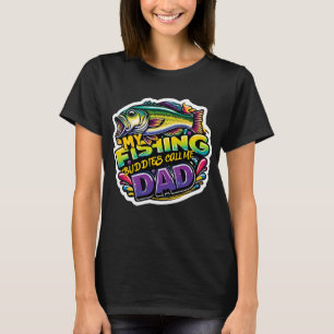 Camiseta Meus Amigos de Pesca Me Chamam de PAI