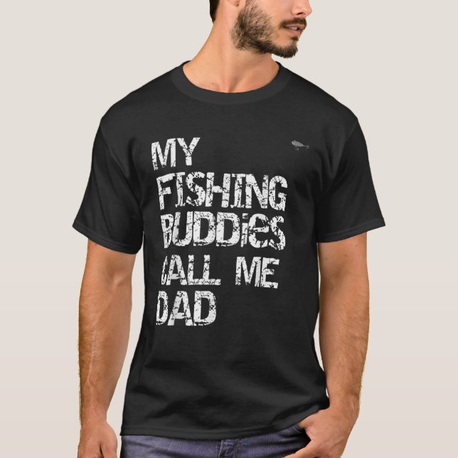 Camiseta Meus Amigos De Pesca Me Chamam De Pai (Frente)