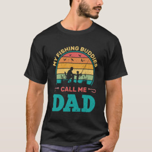 Camiseta Meus Amigos De Pesca Me Chamam De Pai, Presente Pa