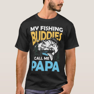 Camiseta Meus Amigos De Pesca Me Chamam De Papai - Parceiro