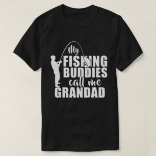 Camiseta Meus Amigos De Pesca Me Chamam De Presentes De Av