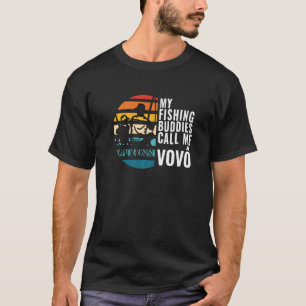 Camiseta Meus Amigos de Pesca Me Chamam de Vovo Pescador Go