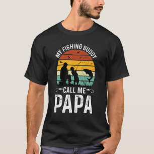 Camiseta Meus Amigos de Pesca Me Chamam Roupas de Papai