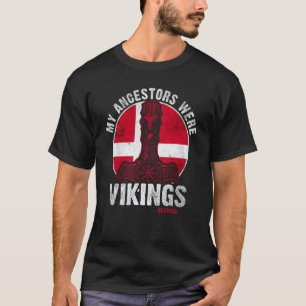 Camiseta Meus Ancestrais Vikings Dinamarca Antecestralidade