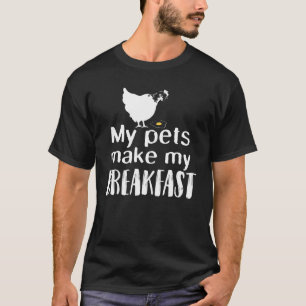 Camiseta Meus Animais de Estimação Fazem Meu Café da Manhã