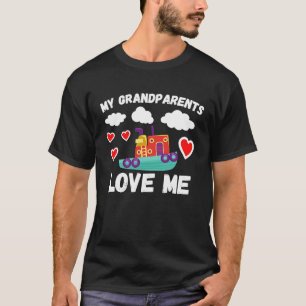 Camiseta Meus Avós Me Ama Rapazes Vovô Boat Fu