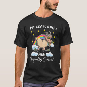 Camiseta Meus Bodes E Eu Estamos Mágicamente Conectados Faz