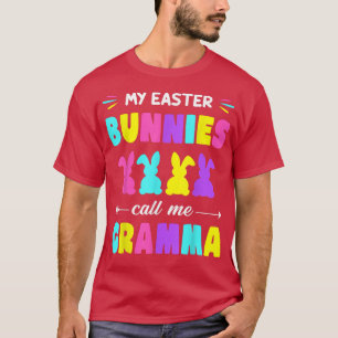 Camiseta Meus Bunnies da Páscoa Me Chamam De Páscoa De Gram