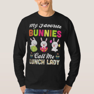 Camiseta Meus Bunnies Favoritos Me Chamam De Almoço Senhora