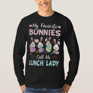 Camiseta Meus Bunnies Favoritos Me Chamam De Almoço Senhora