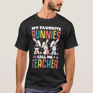 Camiseta Meus Bunnies Favoritos Me Chamam De Coelhinho De P