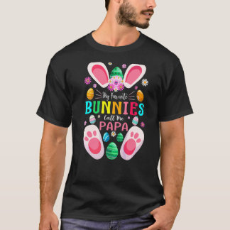 Camiseta Meus Bunnies Favoritos Me Chamam De Dia Da Páscoa 