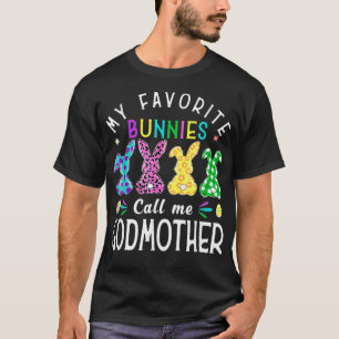 Camiseta Meus Bunnies Favoritos Me Chamam De Madrinha Bunny