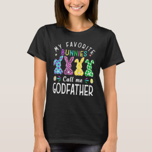 Camiseta Meus Bunnies Favoritos Me Chamam De Padrinho Coelh
