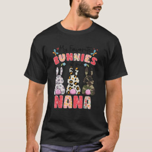 Camiseta Meus Bunnies Favoritos Me Chamam De Páscoa Nana Cu