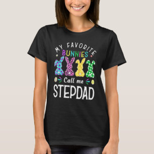 Camiseta Meus Bunnies Favoritos Me Chamam De Stepdad Bunny