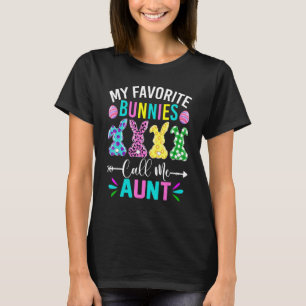 Camiseta Meus Bunnies Favoritos Me Chamam De Um Dia De Pásc