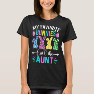 Camiseta Meus Bunnies Favoritos Me Chamam De Um Dia De Pásc