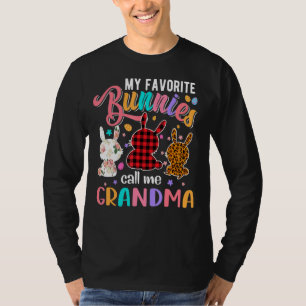 Camiseta Meus Bunnies Favoritos Me Chamam De Vovó Felz pasc