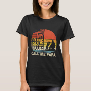 Camiseta Meus Camaradas De Pesca Me Chamam De Dia de os pai