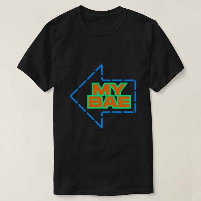 Camiseta Meus Casais de Correspondência de Bae (Frente do Design)