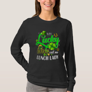 Camiseta Meus Charmes Sortudos Me Chamam De Dia de São Patr