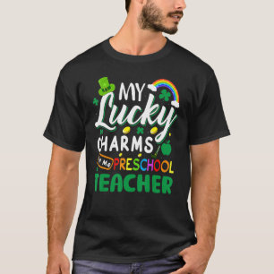 Camiseta Meus Charmes Sortudos Me Chamam De Dia Do Professo