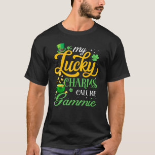 Camiseta Meus Charmes Sortudos Me Chamam De Gammie Happy St
