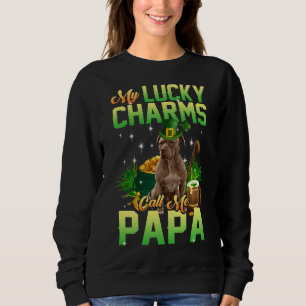 Camiseta Meus Charmes Sortudos Me Chamam De "Papa Perfeito