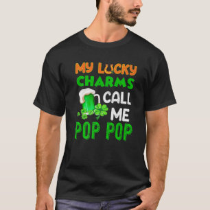 Camiseta Meus Charmes Sortudos Me Chamam De Rua Pop Avô Pa