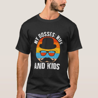 Camiseta Meus Chefes E Papai Humor Familiar