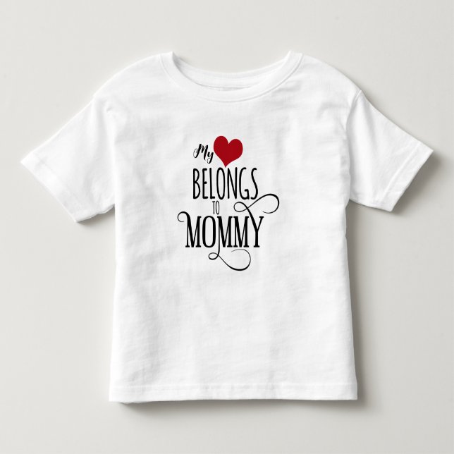 Camiseta Meus Corações Pertencem A Mamães (Frente)