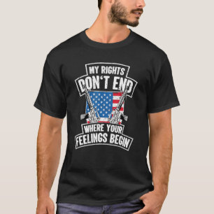 Camiseta Meus Direitos Não Acabam Onde Seus Sentimentos Com