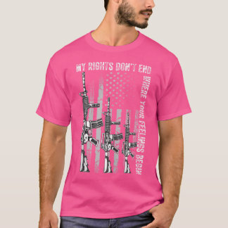 Camiseta Meus Direitos Não Acabam Onde Seus Sentimentos Com