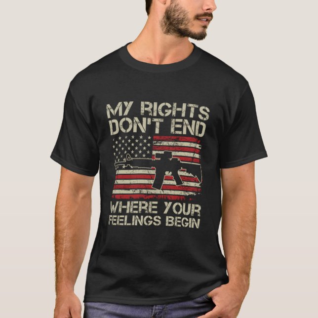 Camiseta Meus Direitos Não Terminam Onde Seus Sentimentos C (Frente)
