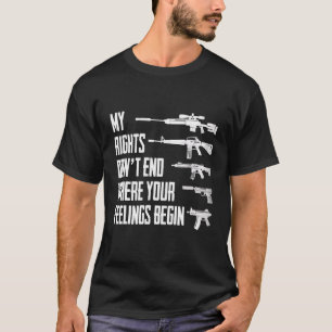 Camiseta Meus Direitos Não Terminam Onde Seus Sentimentos C